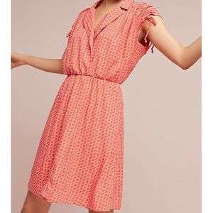 Coral Anthro shirt dress by Maeve - never worn.